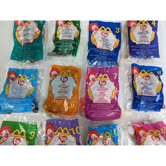 McDonald's Beanie Babies from 1999 Complete 1-12 Sealed Bags - Picture 3 of 8